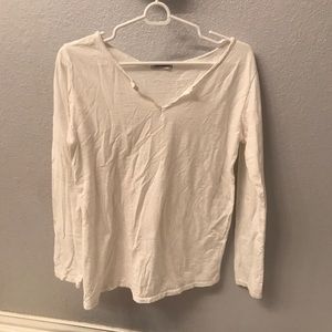 White long sleeve (light weight) cotton shirt